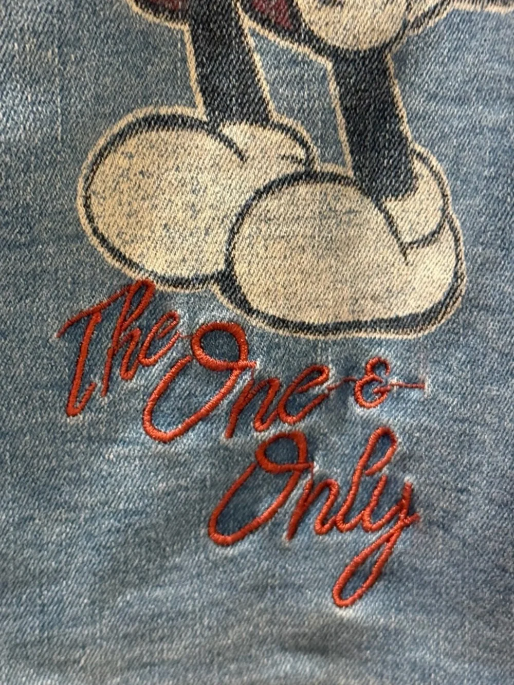 NWT Disney Store Mickey Mouse Denim Jean Jacket Girls Size 11/12USA